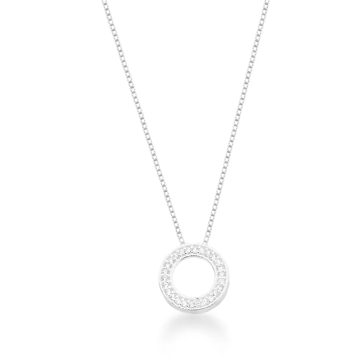 Collier rond orné de strass